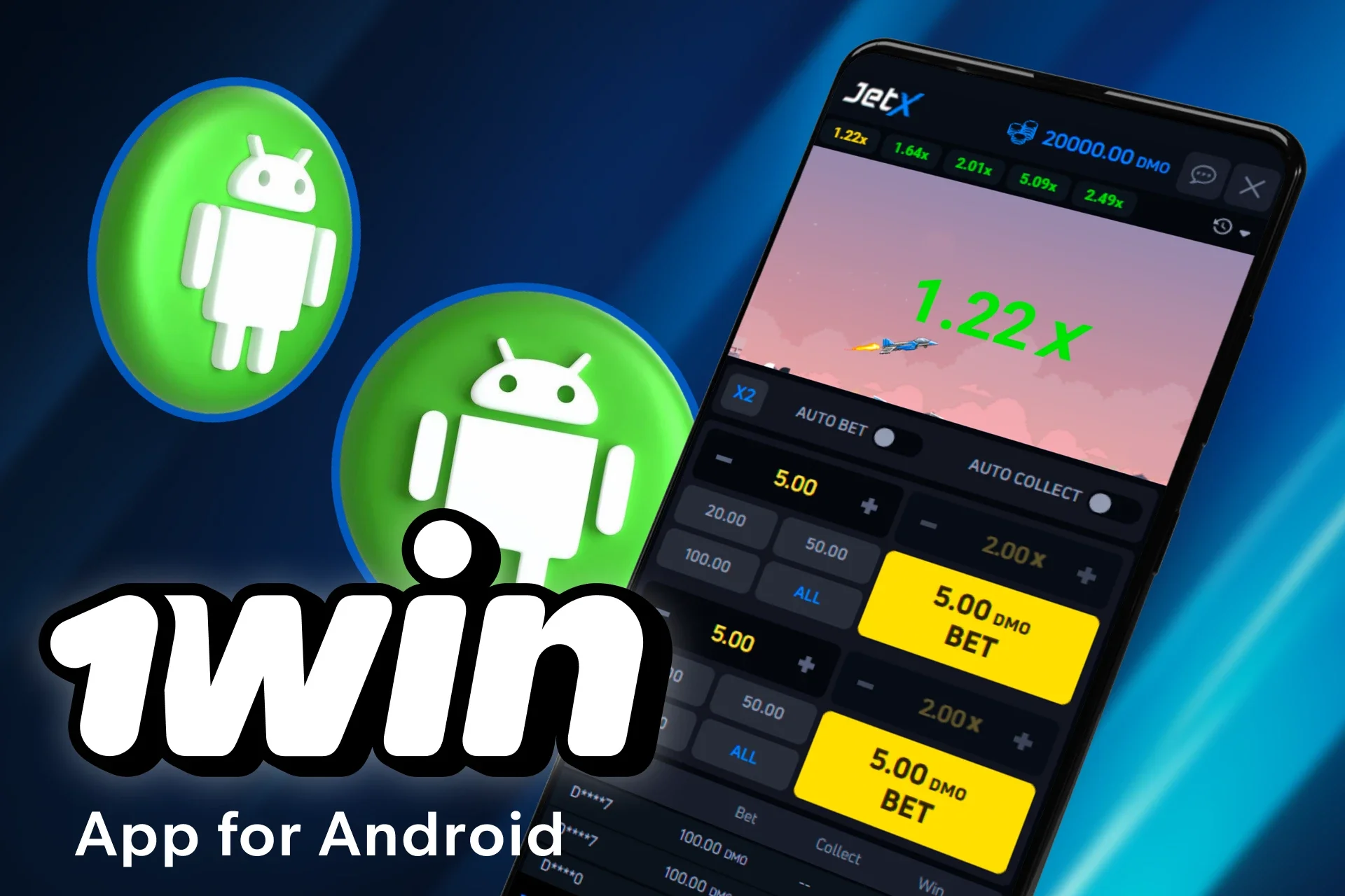 Install the Jet X game on your Android device.