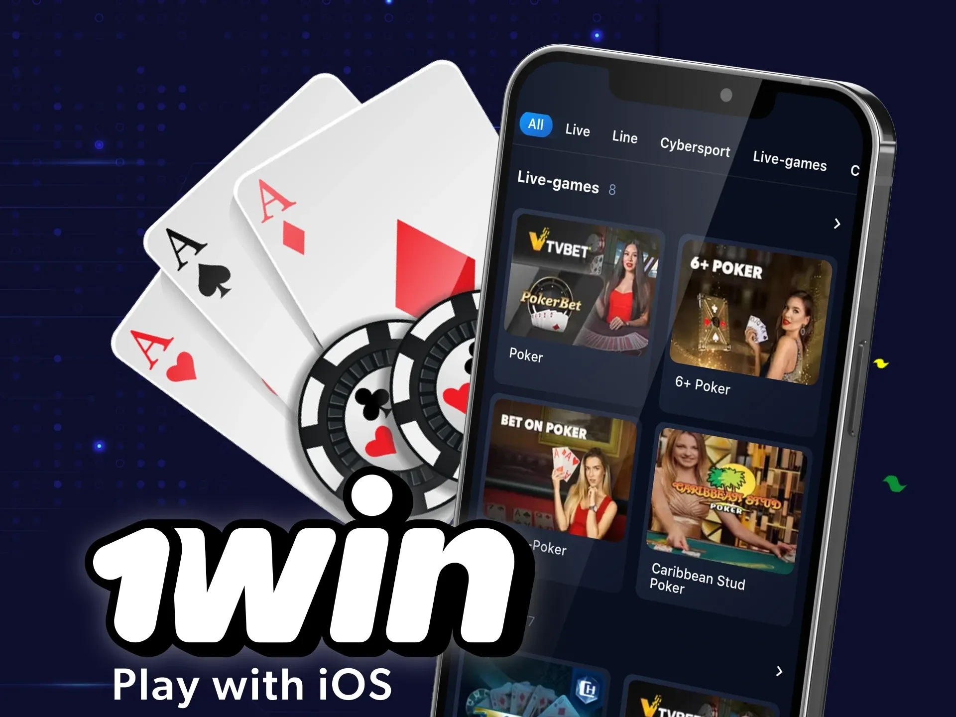 You can install the 1win iOS app on your Apple device.